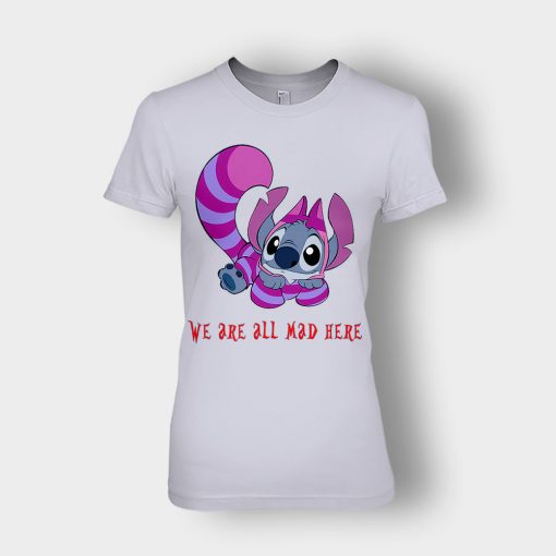 Were-All-Mad-Here-Disney-Lilo-And-Stitch-Ladies-T-Shirt-Sport-Grey