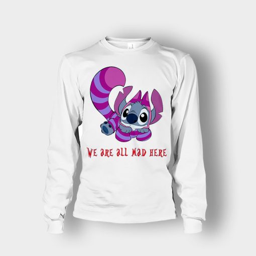 Were-All-Mad-Here-Disney-Lilo-And-Stitch-Unisex-Long-Sleeve-White