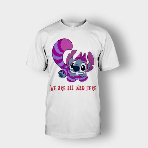 Were-All-Mad-Here-Disney-Lilo-And-Stitch-Unisex-T-Shirt-White