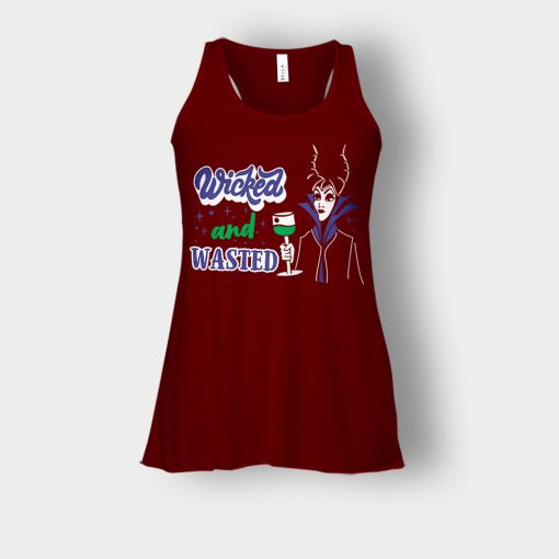 Wicked-And-Wasted-Disney-Maleficient-Inspired-Bella-Womens-Flowy-Tank-Maroon