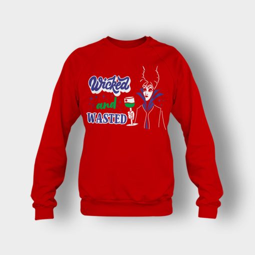 Wicked-And-Wasted-Disney-Maleficient-Inspired-Crewneck-Sweatshirt-Red