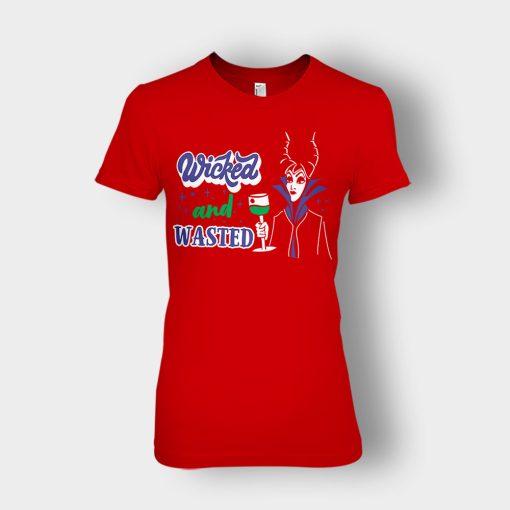 Wicked-And-Wasted-Disney-Maleficient-Inspired-Ladies-T-Shirt-Red