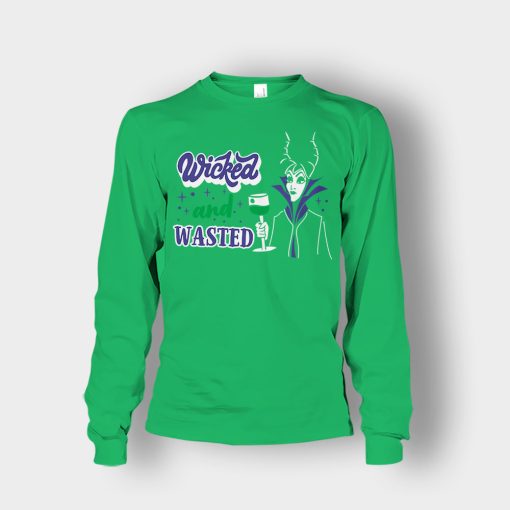 Wicked-And-Wasted-Disney-Maleficient-Inspired-Unisex-Long-Sleeve-Irish-Green