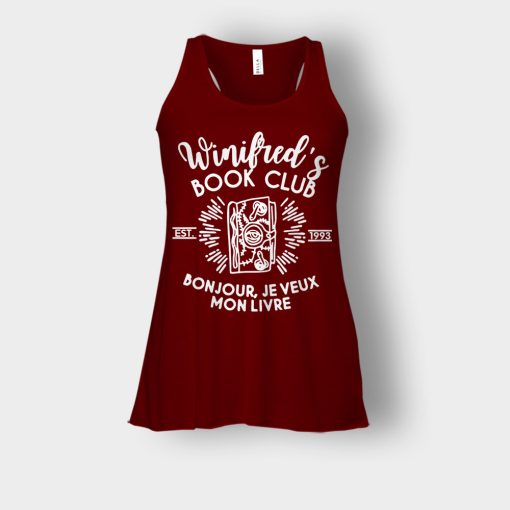 Winifreds-Book-Club-Disney-Hocus-Pocus-Inspired-Bella-Womens-Flowy-Tank-Maroon