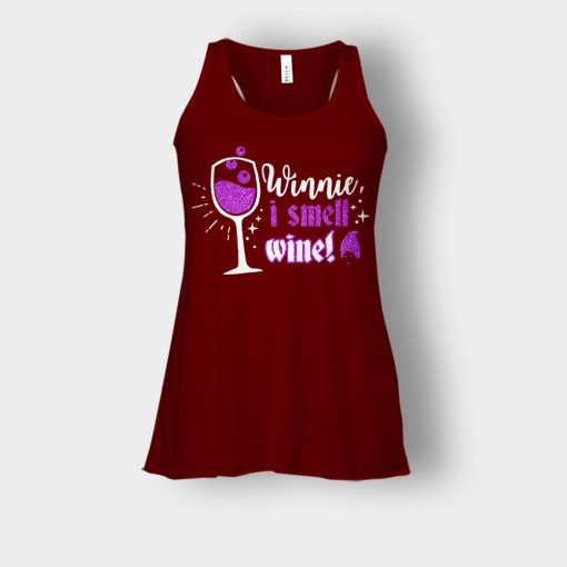 Winnie-I-Smell-Wine-Disney-Hocus-Pocus-Mary-Sanderson-Bella-Womens-Flowy-Tank-Maroon