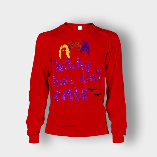 Witchy-Hair-Dont-Care-Disney-Hocus-Pocus-Inspired-Unisex-Long-Sleeve-Red