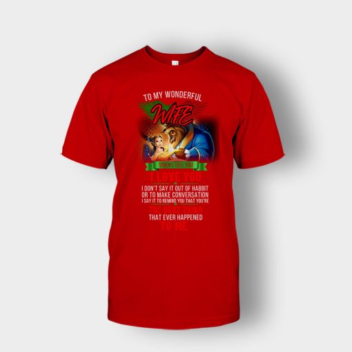 Wonderful-Wife-Disney-Beauty-And-The-Beast-Unisex-T-Shirt-Red