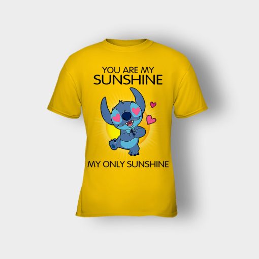 You-Are-My-Sunshine-Disney-Lilo-And-Stitch-Kids-T-Shirt-Gold