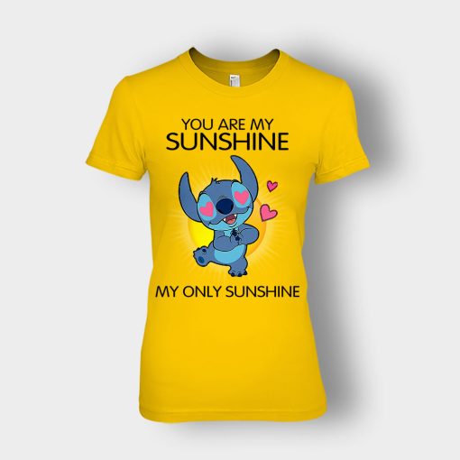 You-Are-My-Sunshine-Disney-Lilo-And-Stitch-Ladies-T-Shirt-Gold
