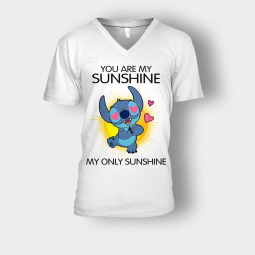 You-Are-My-Sunshine-Disney-Lilo-And-Stitch-Unisex-V-Neck-T-Shirt-White