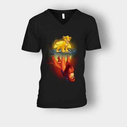 Young-And-Old-The-Lion-King-Disney-Inspired-Unisex-V-Neck-T-Shirt-Black