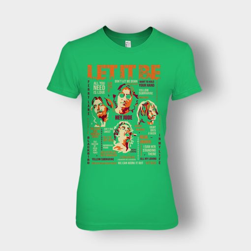 5B-Offiical-5D-The-Beatles-let-all-you-need-is-love-Ladies-T-Shirt-Irish-Green