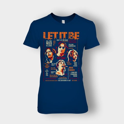 5B-Offiical-5D-The-Beatles-let-all-you-need-is-love-Ladies-T-Shirt-Navy