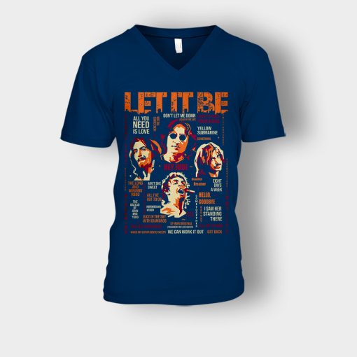 5B-Offiical-5D-The-Beatles-let-all-you-need-is-love-Unisex-V-Neck-T-Shirt-Navy