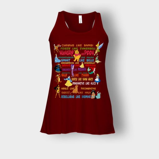 Alice-in-Wonderland-Disney-Quotes-Bella-Womens-Flowy-Tank-Maroon