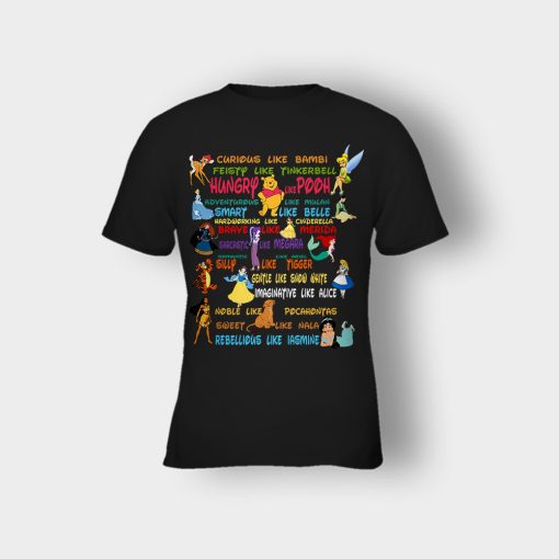 Alice-in-Wonderland-Disney-Quotes-Kids-T-Shirt-Black