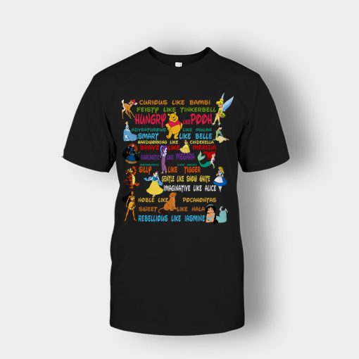 Alice-in-Wonderland-Disney-Quotes-Unisex-T-Shirt-Black