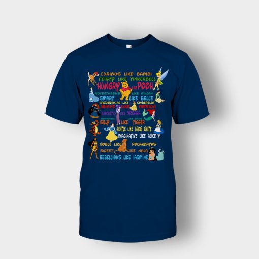 Alice-in-Wonderland-Disney-Quotes-Unisex-T-Shirt-Navy