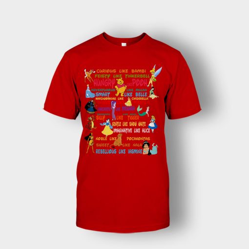 Alice-in-Wonderland-Disney-Quotes-Unisex-T-Shirt-Red