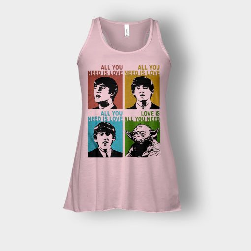 All-you-need-is-love-the-Beatles-and-Star-Wars-Yoda-Bella-Womens-Flowy-Tank-Light-Pink