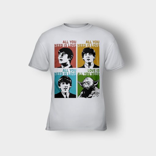All-you-need-is-love-the-Beatles-and-Star-Wars-Yoda-Kids-T-Shirt-Ash