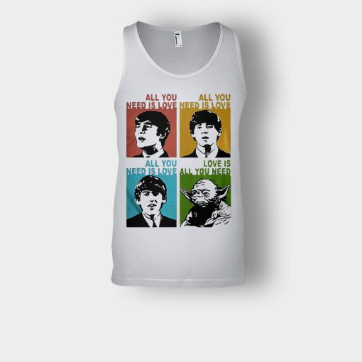 All-you-need-is-love-the-Beatles-and-Star-Wars-Yoda-Unisex-Tank-Top-Ash