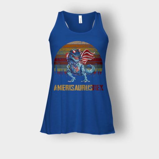 Amerisaurus-Rex-4th-Of-July-Independence-Day-Patriot-Bella-Womens-Flowy-Tank-Royal