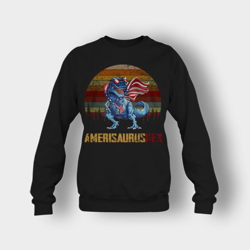 Amerisaurus-Rex-4th-Of-July-Independence-Day-Patriot-Crewneck-Sweatshirt-Black