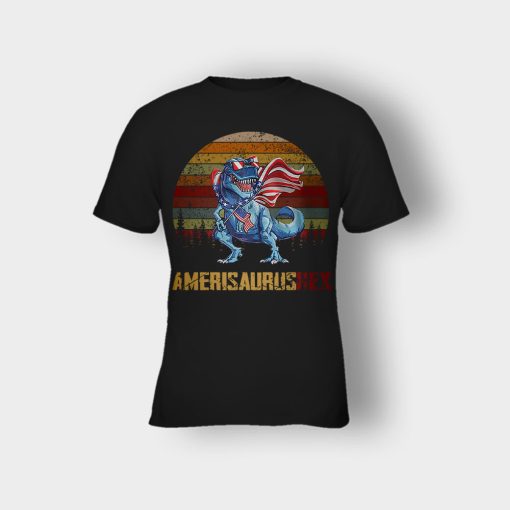 Amerisaurus-Rex-4th-Of-July-Independence-Day-Patriot-Kids-T-Shirt-Black