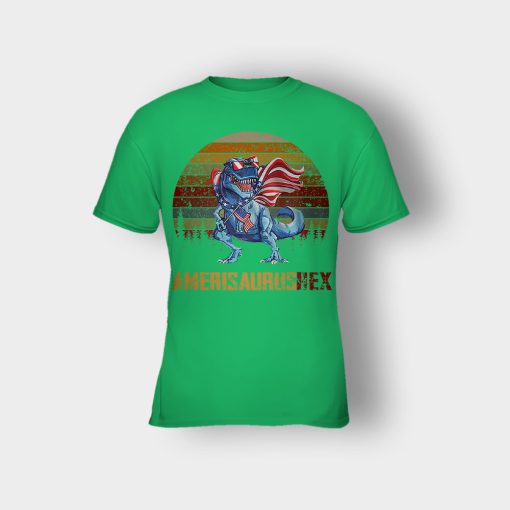 Amerisaurus-Rex-4th-Of-July-Independence-Day-Patriot-Kids-T-Shirt-Irish-Green