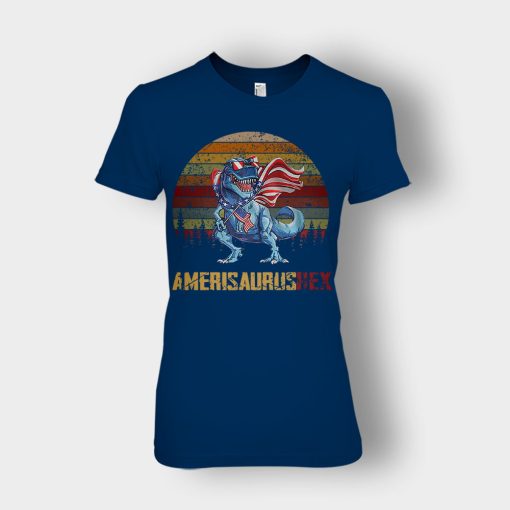 Amerisaurus-Rex-4th-Of-July-Independence-Day-Patriot-Ladies-T-Shirt-Navy