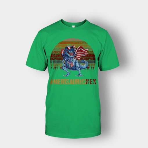 Amerisaurus-Rex-4th-Of-July-Independence-Day-Patriot-Unisex-T-Shirt-Irish-Green