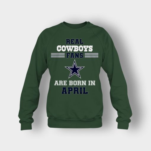 April-Birthday-Dallas-Cowboys-Fan-Crewneck-Sweatshirt-Forest