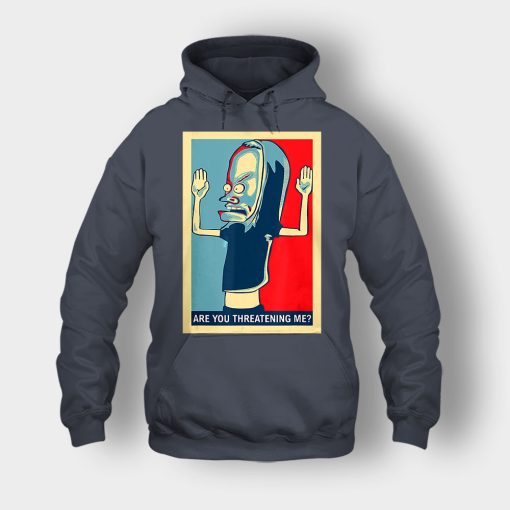 Are-You-Threatening-Me-Beavis-and-Butt-Head-Funny-Unisex-Hoodie-Dark-Heather