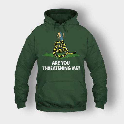 Are-you-threatening-me-Beavis-and-Butt-Head-Unisex-Hoodie-Forest