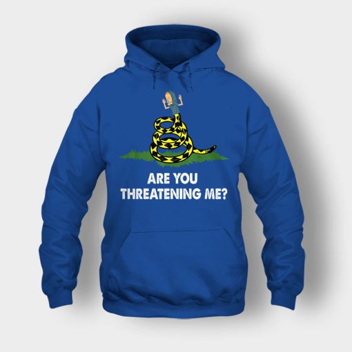 Are-you-threatening-me-Beavis-and-Butt-Head-Unisex-Hoodie-Royal