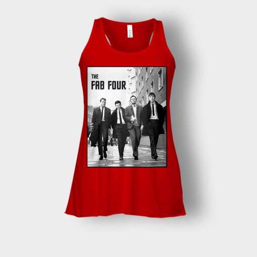 Beatles-The-Fab-Four-Bella-Womens-Flowy-Tank-Red