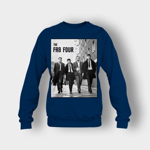 Beatles-The-Fab-Four-Crewneck-Sweatshirt-Navy