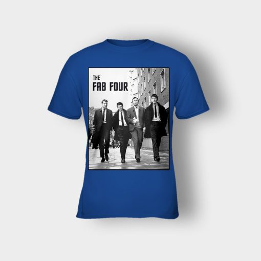 Beatles-The-Fab-Four-Kids-T-Shirt-Royal