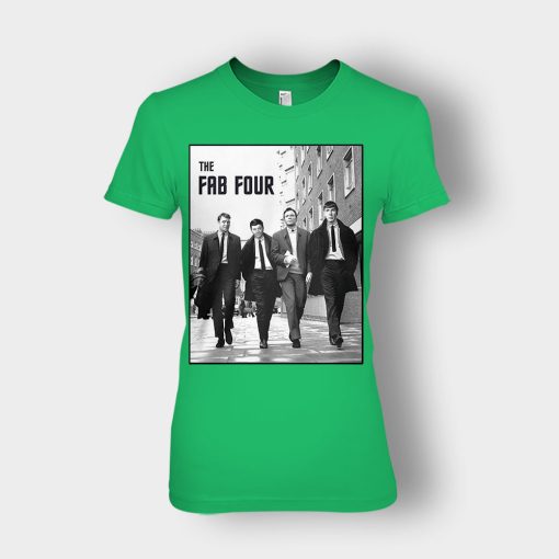 Beatles-The-Fab-Four-Ladies-T-Shirt-Irish-Green