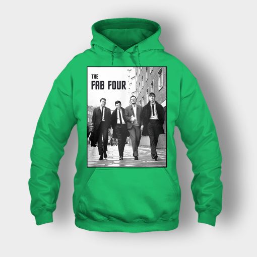 Beatles-The-Fab-Four-Unisex-Hoodie-Irish-Green