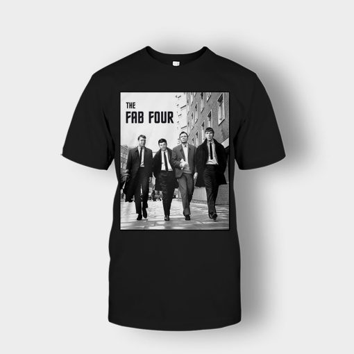Beatles-The-Fab-Four-Unisex-T-Shirt-Black