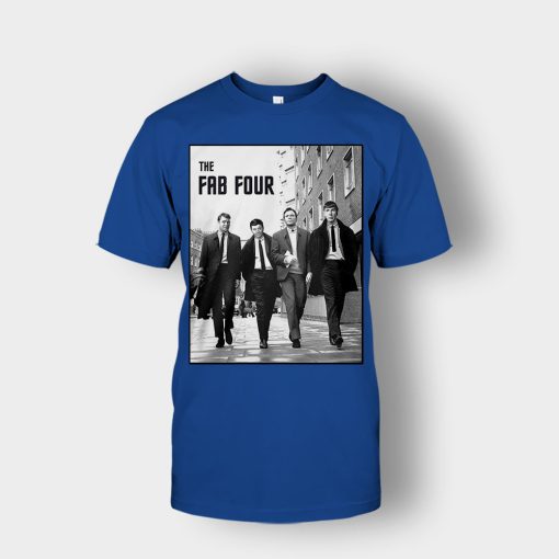 Beatles-The-Fab-Four-Unisex-T-Shirt-Royal
