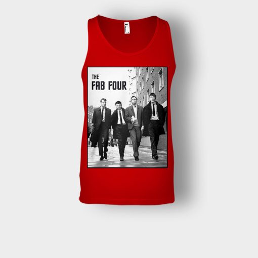 Beatles-The-Fab-Four-Unisex-Tank-Top-Red