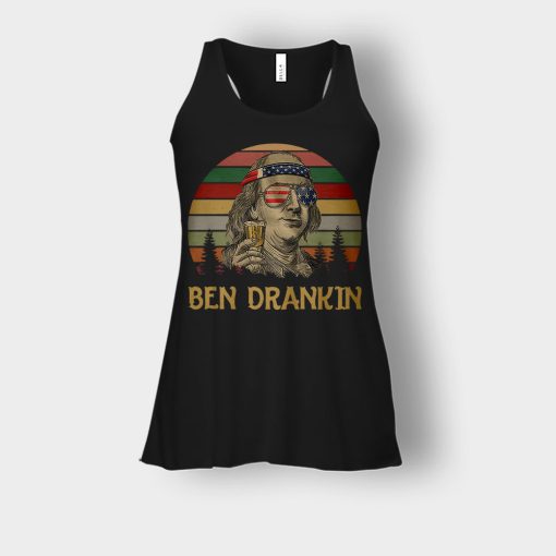 Ben-Drankin-4th-Of-July-Independence-Day-Patriot-Bella-Womens-Flowy-Tank-Black