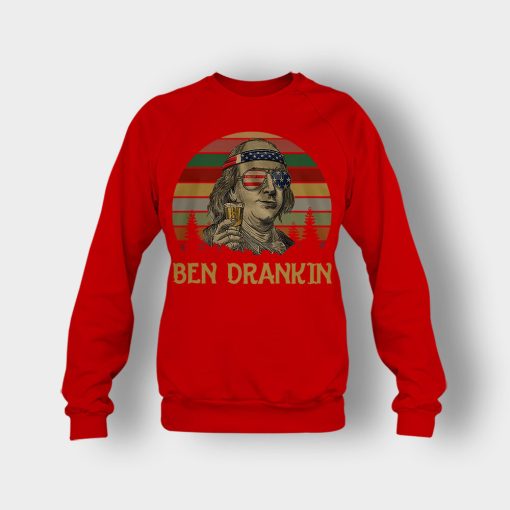 Ben-Drankin-4th-Of-July-Independence-Day-Patriot-Crewneck-Sweatshirt-Red
