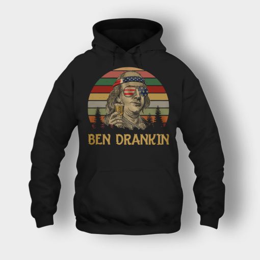 Ben-Drankin-4th-Of-July-Independence-Day-Patriot-Unisex-Hoodie-Black