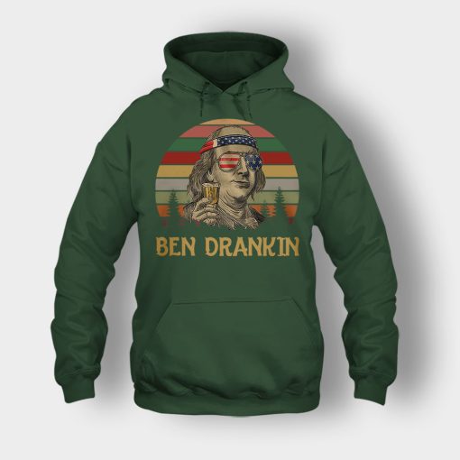 Ben-Drankin-4th-Of-July-Independence-Day-Patriot-Unisex-Hoodie-Forest