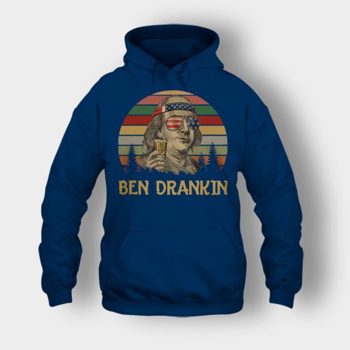 Ben-Drankin-4th-Of-July-Independence-Day-Patriot-Unisex-Hoodie-Navy