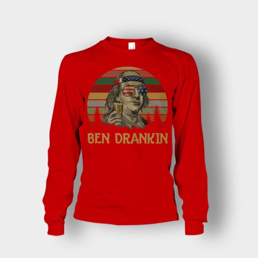 Ben-Drankin-4th-Of-July-Independence-Day-Patriot-Unisex-Long-Sleeve-Red